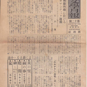 5973-1【150円+送料200円】100年近く前の新潮社の出版案内冊子「新潮社 世界文学月報 第12号 昭和3年3月15日発行」