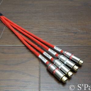 Pioneer GM-D2400・GM-D1400Ⅱ・GM-D1400用 BELDEN88760+Techflex強化版 高級RCA入力コード 25cm