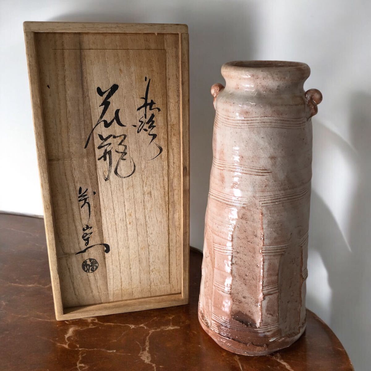 Yahoo!オークション -「茶道具 花入 萩」(日本の陶磁) (陶芸)の Yahoo!オークション -「茶道具 花入 萩」(日本の陶磁) (陶芸)の