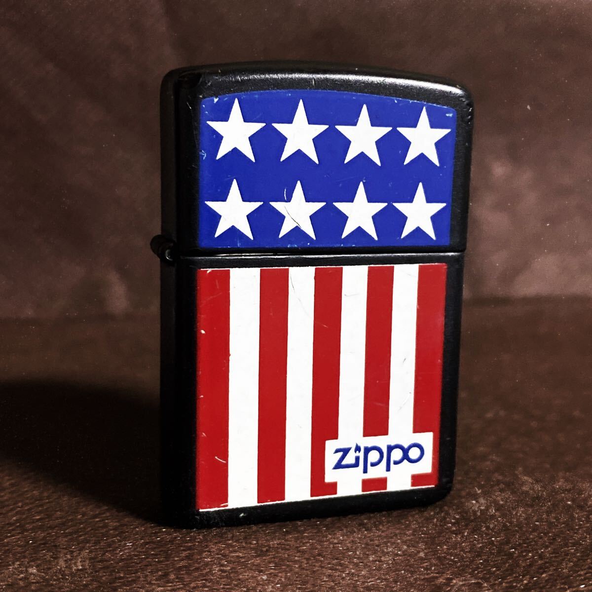 ZIPPO - ZIPPO 星条旗 マットブラック 中古 国旗 アメリカの通販
