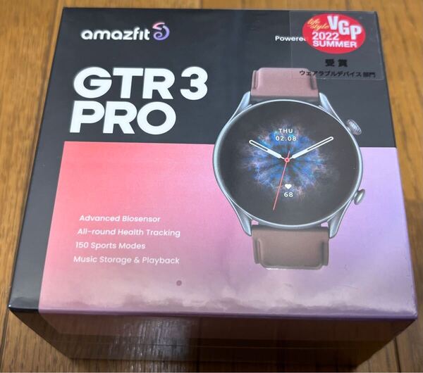 【未使用】スマートウォッチ Amazfit GTR3 pro【革製バンド】