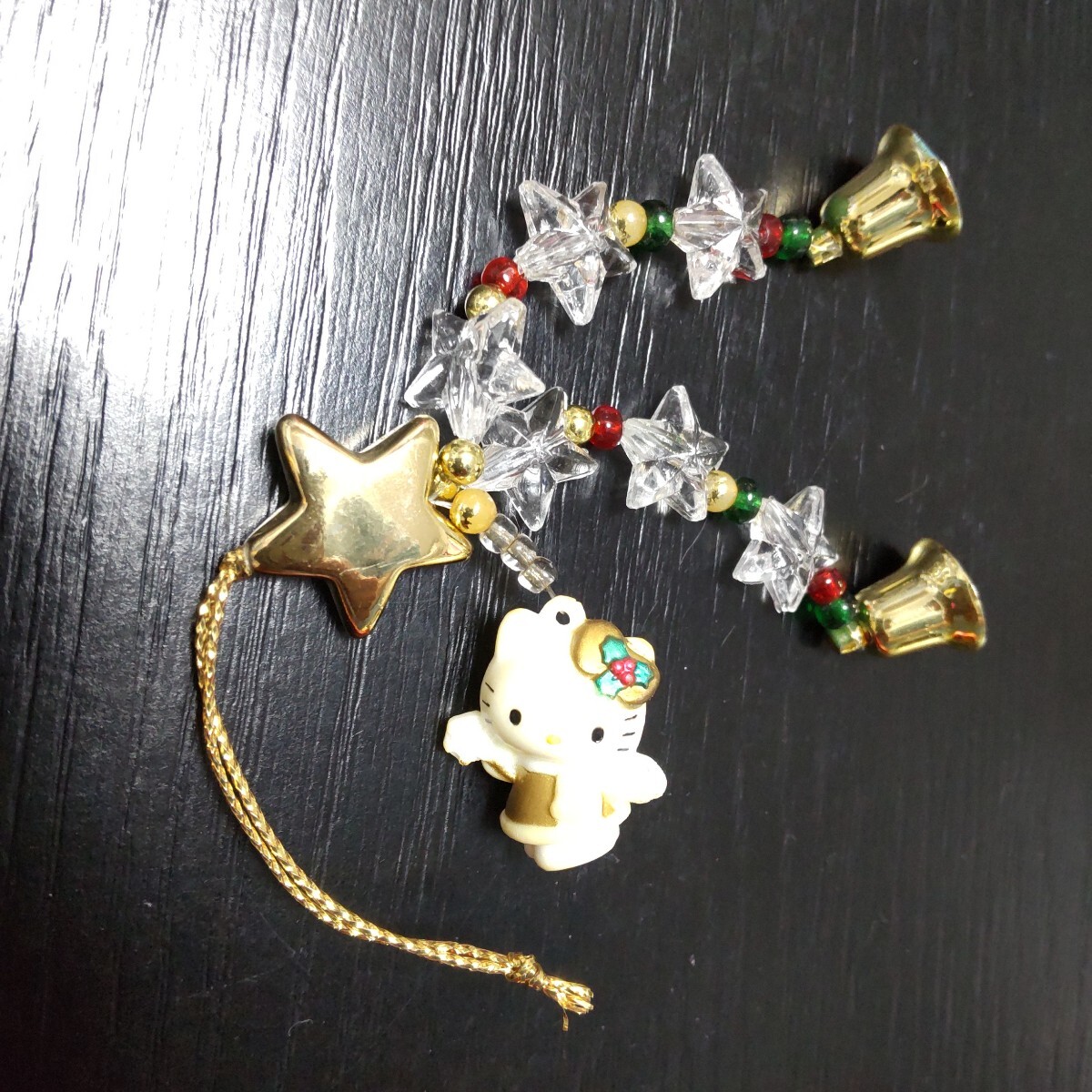 レトロ ハローキティ クリスマスキーチェーンぬいぐるみ