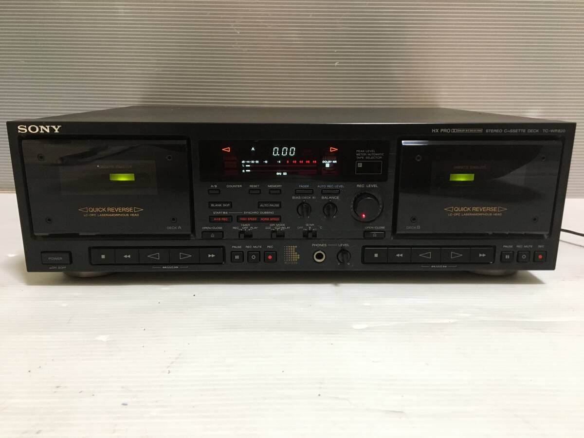 Sony TC-WR820 Twin Record Double Auto Reverse Cassette Deck