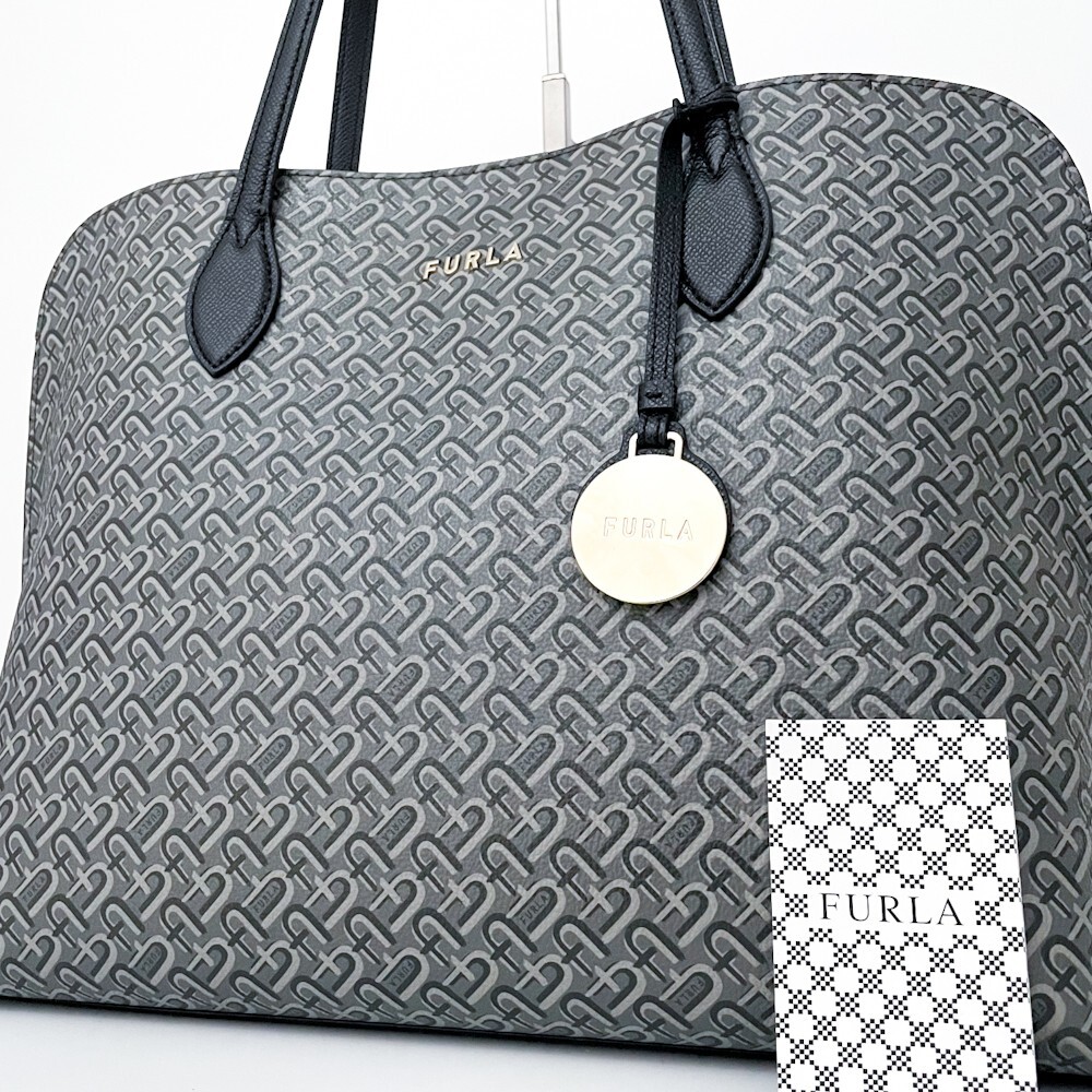 1円【未使用級□定価10万】FURLA フルラ 総柄 ロゴA4 ビジネス 1円【未使用級□定価10万】FURLA フルラ 総柄 ロゴA4 ビジネス