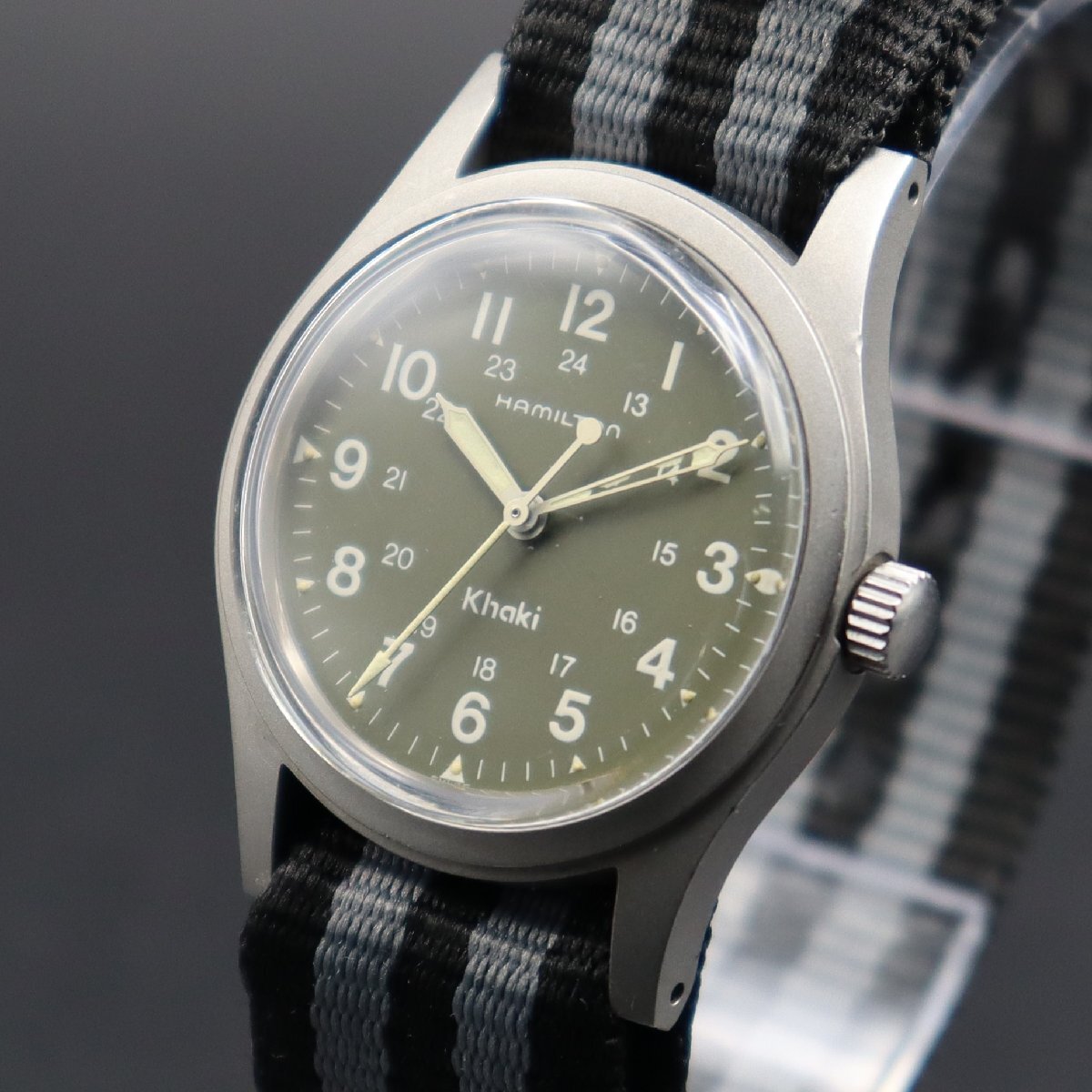 楽天市場】HAMILTON ハミルトン 9415A Khaki カーキ 旧ロゴ 手