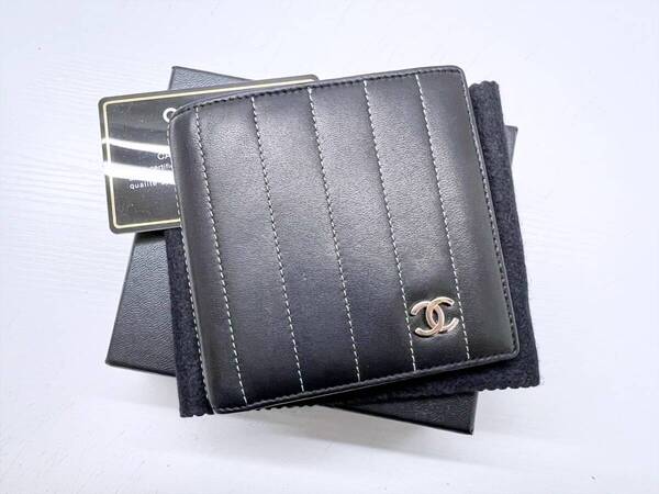CHANEL シャネル ココマーク マドモアゼル 二つ折り財布 コインウォレット 10番台