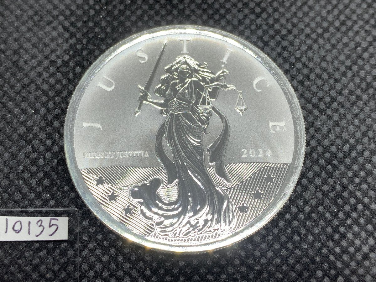 ジブラルタル 2023 1ポンド 1オンス 銀貨 PCGS MS65 正義の女神
