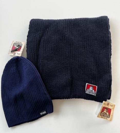 ★送料込み!!!★新品 ベンデイビス BEN DAVIS スヌード&ニット帽2点セット
