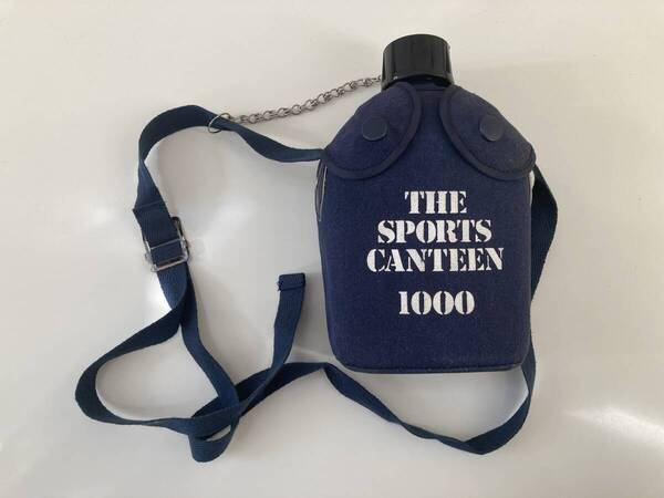 水筒 昭和レトロ 当時もの 金属 アルミ TEINEN 1000 THE SPORTS CANTEEN 1000 ボトル アウトドア キャンプ 釣り 時代物 アンティーク