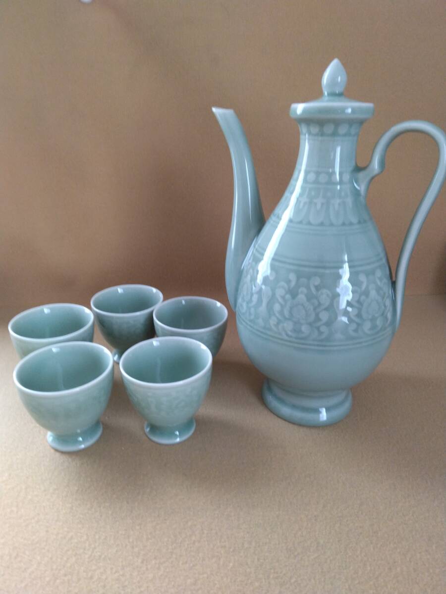 Yahoo!オークション -「酒器セット」(中国、朝鮮半島) (陶芸)の Yahoo!オークション -「酒器セット」(中国、朝鮮半島) (陶芸)の