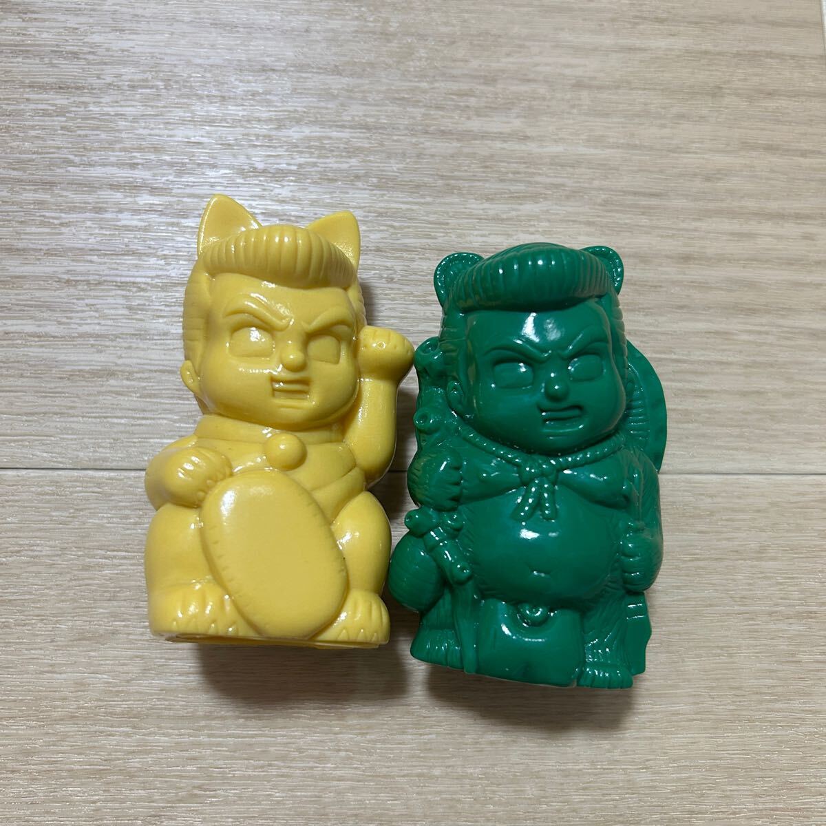 北野武ビートたけし招き猫消しゴムフィギュア緑
