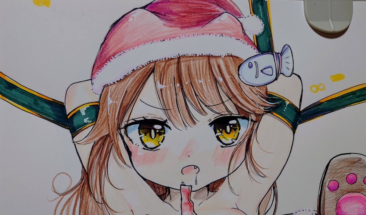 Yahoo!オークション -「にゃんこ」(その他) (イラスト、絵画)の