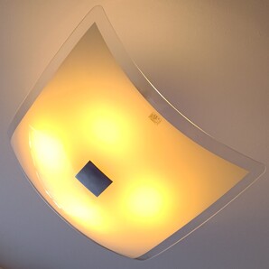 IDC大塚家具 ガラス シーリングライト 天井照明 モダン 高級 ランプ インテリア 中古 送料無料 即決