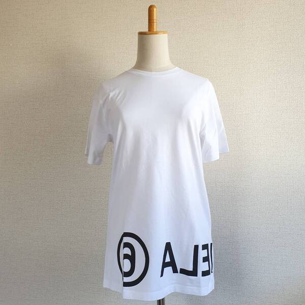 【新品・未使用】MM6 Maison Margiela キッズロゴコットンTシャツ 白 14Yサイズ M60033MM010M6100