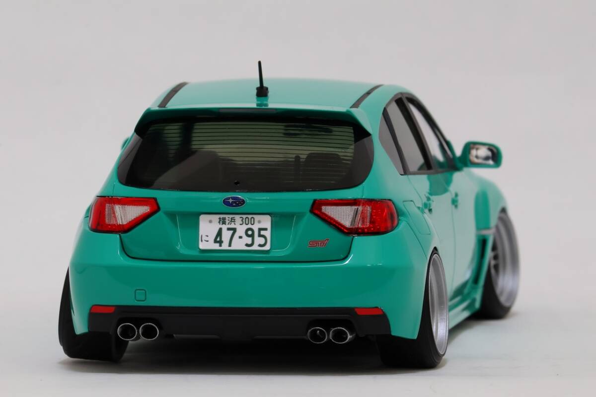 1/24 アオシマ GRBインプレッサ ターコイズブルー RPF1RS 完成品