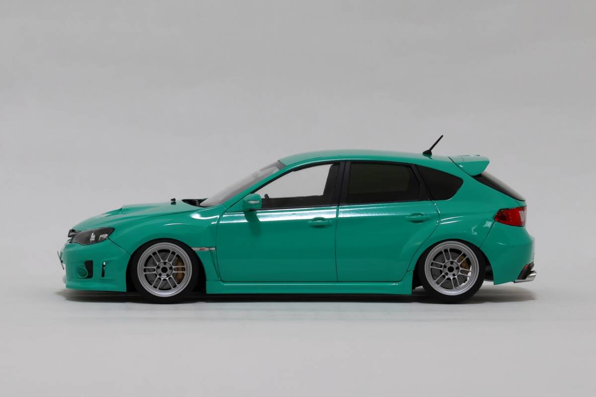 1/24 アオシマ GRBインプレッサ ターコイズブルー RPF1RS 完成品