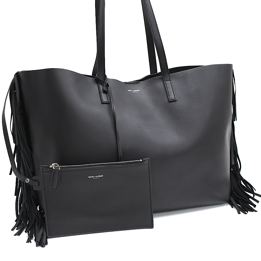 SAINT LAURENT ブラックレザートートバッグ 2025年最新】Yahoo!オークション -サンローラン saint laurent