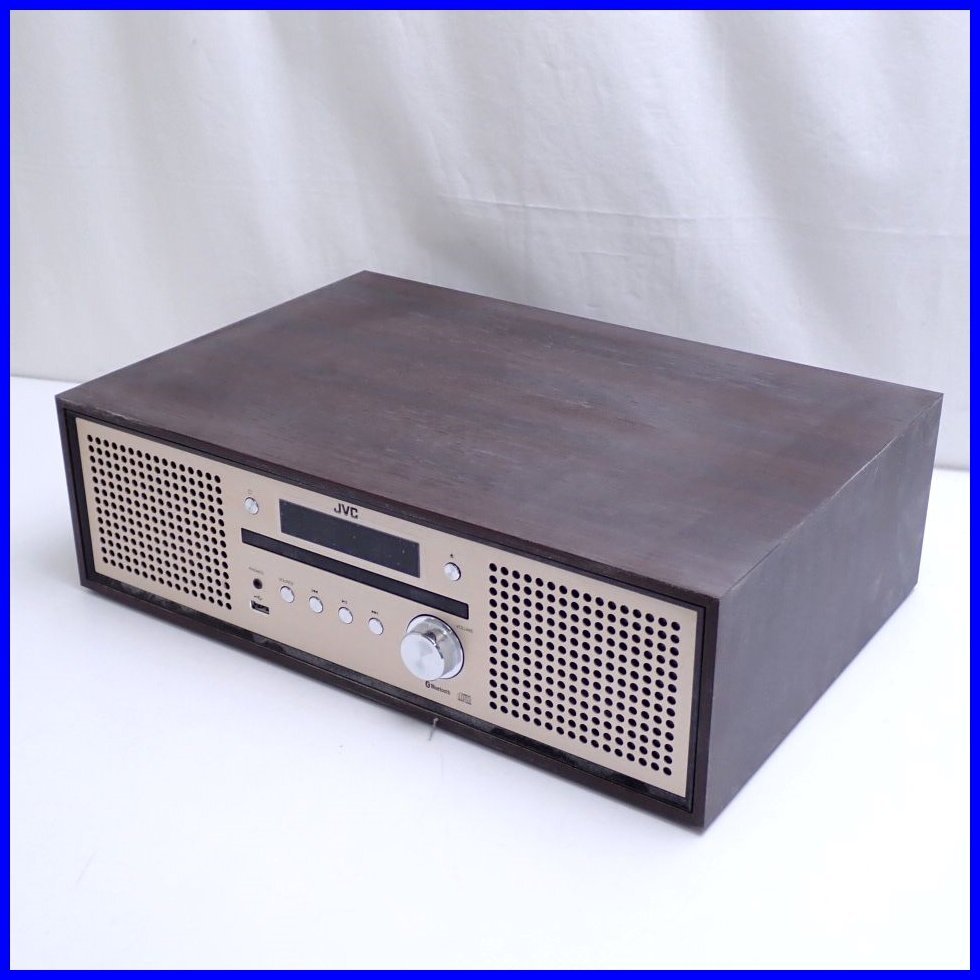 JVC NX-W30 Compact Stereo System Bluetooth Walnut Wood