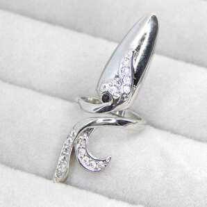 残り1点★新品★送料無料 小指 CZダイヤモンドネイルリング ジルコニア シルバー925 絶品 オススメ アクセサリー プラチナ仕上 レディース