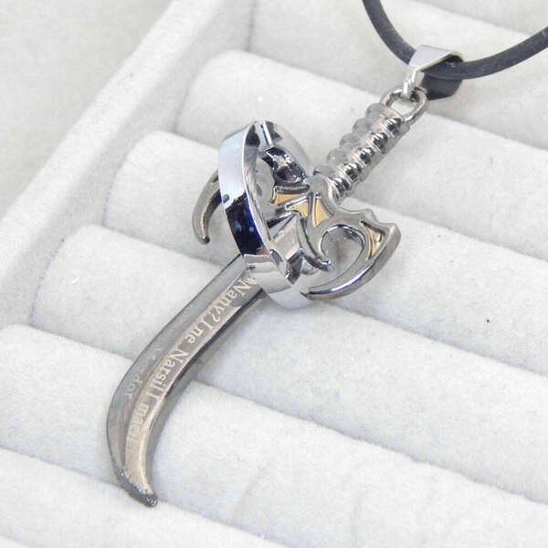 新品★送料無料 剣×リング チタン鋼 メンズネックレス ファンタジー 風かっこいい 限定 アクセサリー 厳選 クールコーデ ペンダント