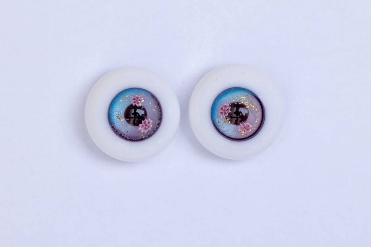 16mm/グラスアイ:miyabi glass studio様製 I-24-01-28-3035-KN 16mm/グラスアイ:miyabi glass studio様製 I-24-01-28-3035-KN