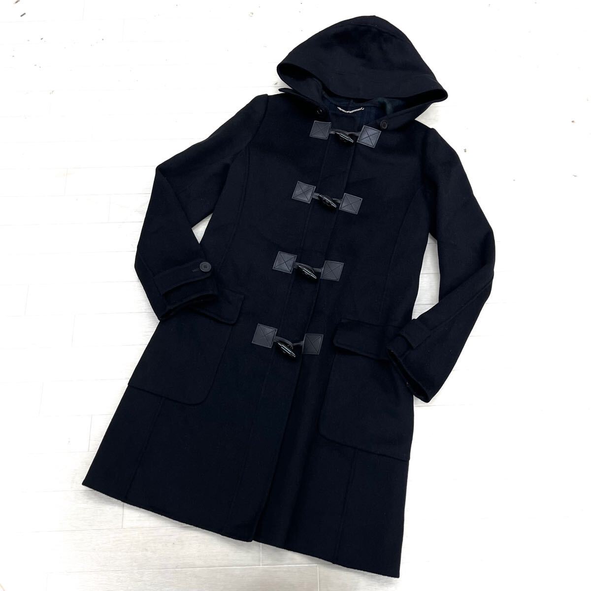 未使用 23区 38サイズ カシミヤ混 COLOMBO社 ダッフルコート Yahoo!オークション -「ダッフルコート」(23区) (な~の)の落札