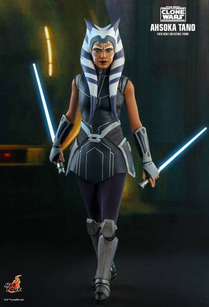 新品未開封 ホットトイズ TMS021 『スター・ウォーズ:クローン・ウォーズ』 1/6 フィギュア アソーカ・タノ Star Wars Ahsoka Tano