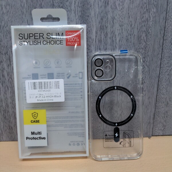 y121117s iPhone12 用 ケース Mag-Safe対応 透明 黄変防止 衝撃吸収