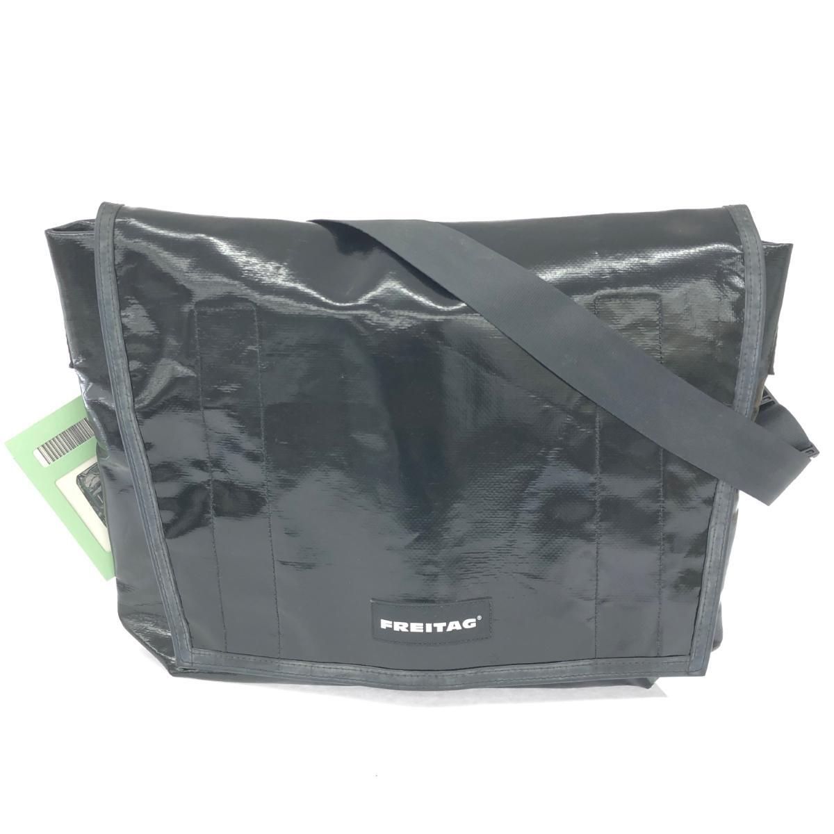 未使用品◆FREITAG フライターグ ショルダーバッグ◆ ブラック F13/TOP CAT/ビッグメッセンジャー ユニセックス 斜め掛け bag 鞄
