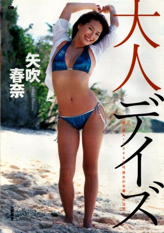 矢吹春奈 夏川純 グラビア切り抜き 週刊ヤングサンデー 2005年