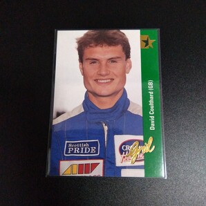 Grid motorcard 1992 F1カード デビット・クルサード #163 ルーキーカード