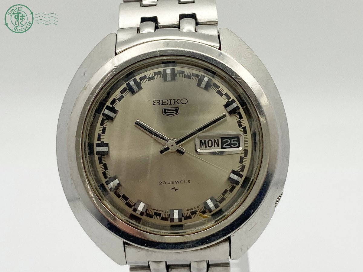 動作品】セイコー SEIKO 5 ファイブ 腕時計 自動巻き 男性