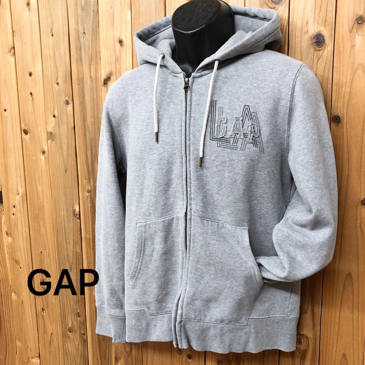 00s old gap gray zip hoodie ジップパーカー グレー - メルカリ
