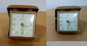 折りたたみ目覚まし時計　手巻き時計　Tokyo Clock ALARM　昭和レトロ