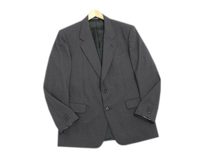 美品★Loro piana*ロロピアーナ★SUPER100'S★イタリー製★グレー★春～秋★2つ釦*シングルジャケット★52(L相当)★メンズ