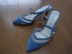 STACCATOs Tucker toJOY & peace sandals 22.5 blue group unused!