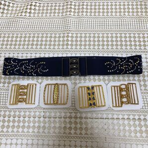 ベルト ウエストゴムベルト バックル サッシュベルト