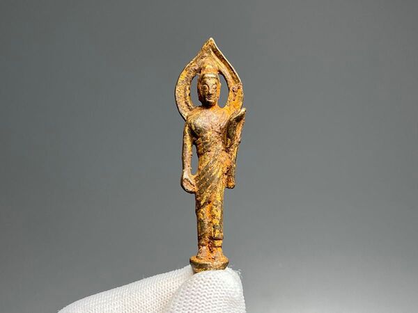 仏教古美術 金属製 唐仏 小仏壇 置物 小型 コレクション