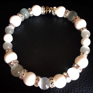 ドウデュース競馬勝負服キーファーズ馬主服馬彫りオニキス天然石ブレスレットメンズサイズ18cmホワイトオニキス有馬記念人気投票1位