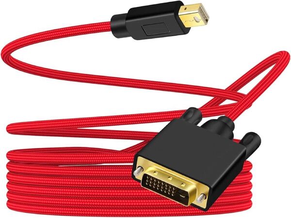 ANNNWZZD Mini DisplayPort変換DVIケーブル 1m