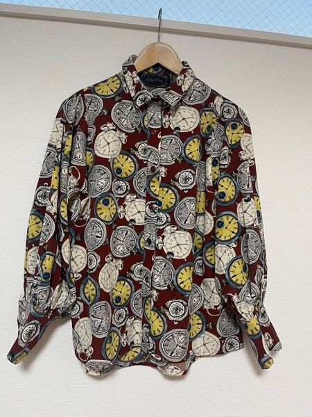 リビーアンドローズ レトロ 総柄シャツ