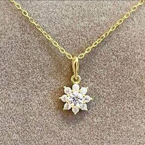 *K14GP* サンフラワーネックレス S925 ゴールド