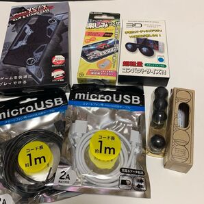 iPhoneXS/X用スインググリップゲームケース スティックコントローラー マイクロUSBケーブル Code Rest まとめて