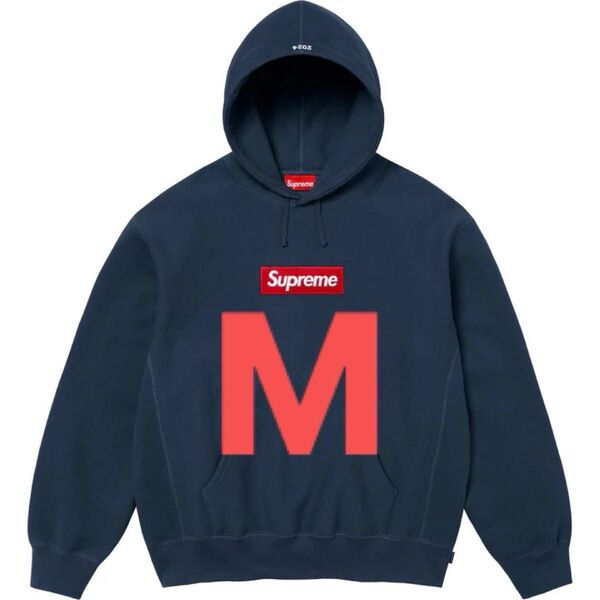 Supreme Box Logo Hooded Sweatshirt "Navy"