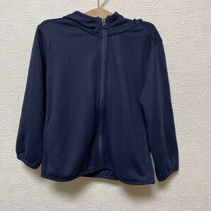 ユニクロ 長袖 UNIQLO パーカー ネイビー キッズ