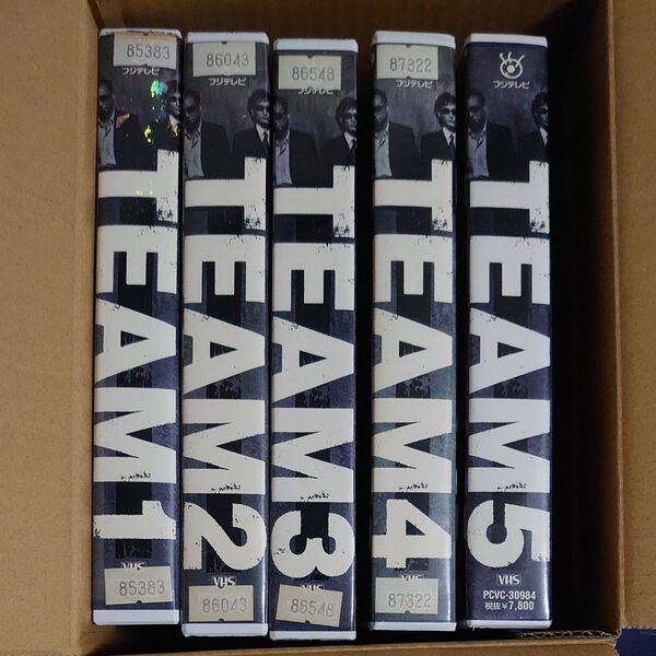 VHS ビデオ TEAM チーム 全5巻 草彅剛/西村雅彦/水野美紀/戸田菜穂/黒木瞳/仲根かすみ フジテレビ 2000年ドラマ