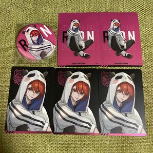 crazyraccoon CRチップス ステッカー 缶バッジ rion