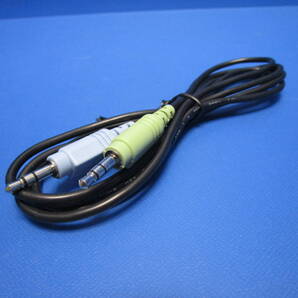 PC パソコン オーディオケーブル 約150cm φ3.5mmミニプラグ 3極オス スピーカーケーブル★n