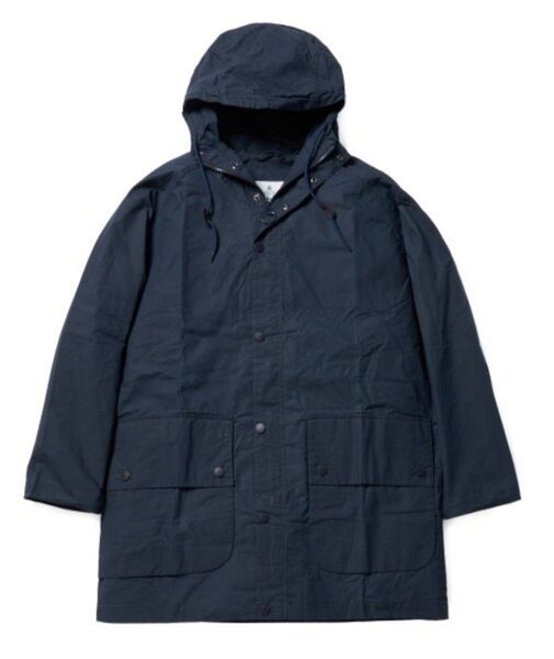 Barbour OVERSIZE HOODED BEDALE HYBRID ネイビー