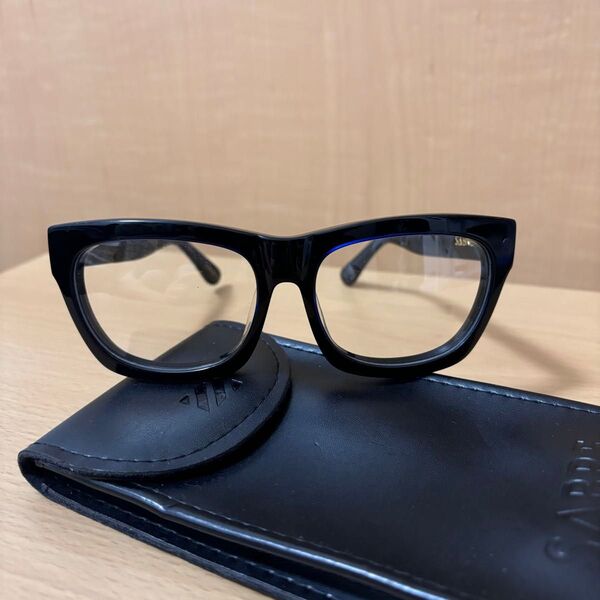 SABRE セイバー 黒ぶちメガネ サングラス kami コラボ ブルーブラック